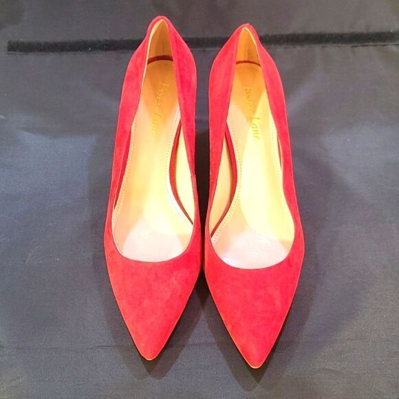 BRAND NEW ESSEX LANE SUEDE EL-DENY POINTED TOE LOW HEEL SLIP-ON PUMP - Picture 1 of 16